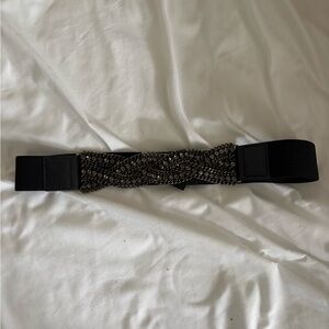 BCBG MAXAZRIA black chain belt, small
